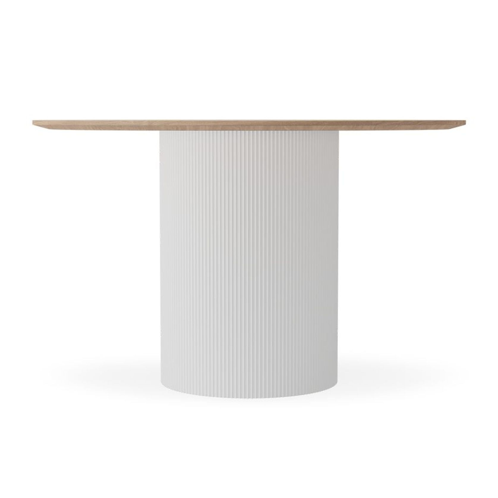 Mimi Dining Table - White - Natural - 120cm gallery detail image