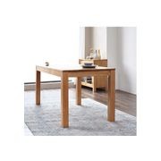 Humbie Natural Solid Oak Dining Table gallery detail image