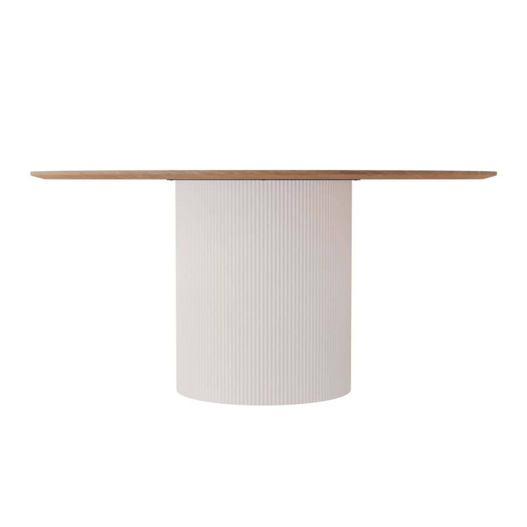 Mimi Dining Table - White - Natural - 155cm gallery detail image