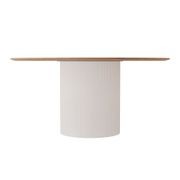 Mimi Dining Table - White - Natural - 155cm gallery detail image