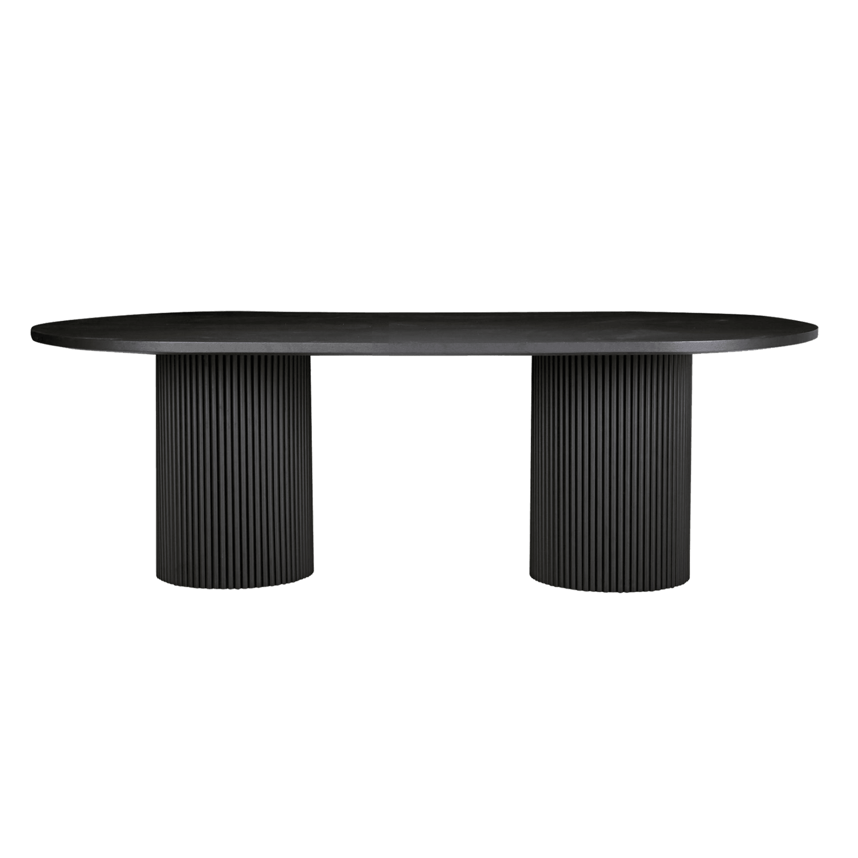 Soren Liv |Benjamin Ripple Oval Dining Table - 8 Seater gallery detail image
