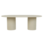 Soren Liv |Benjamin Ripple Oval Dining Table - 8 Seater gallery detail image