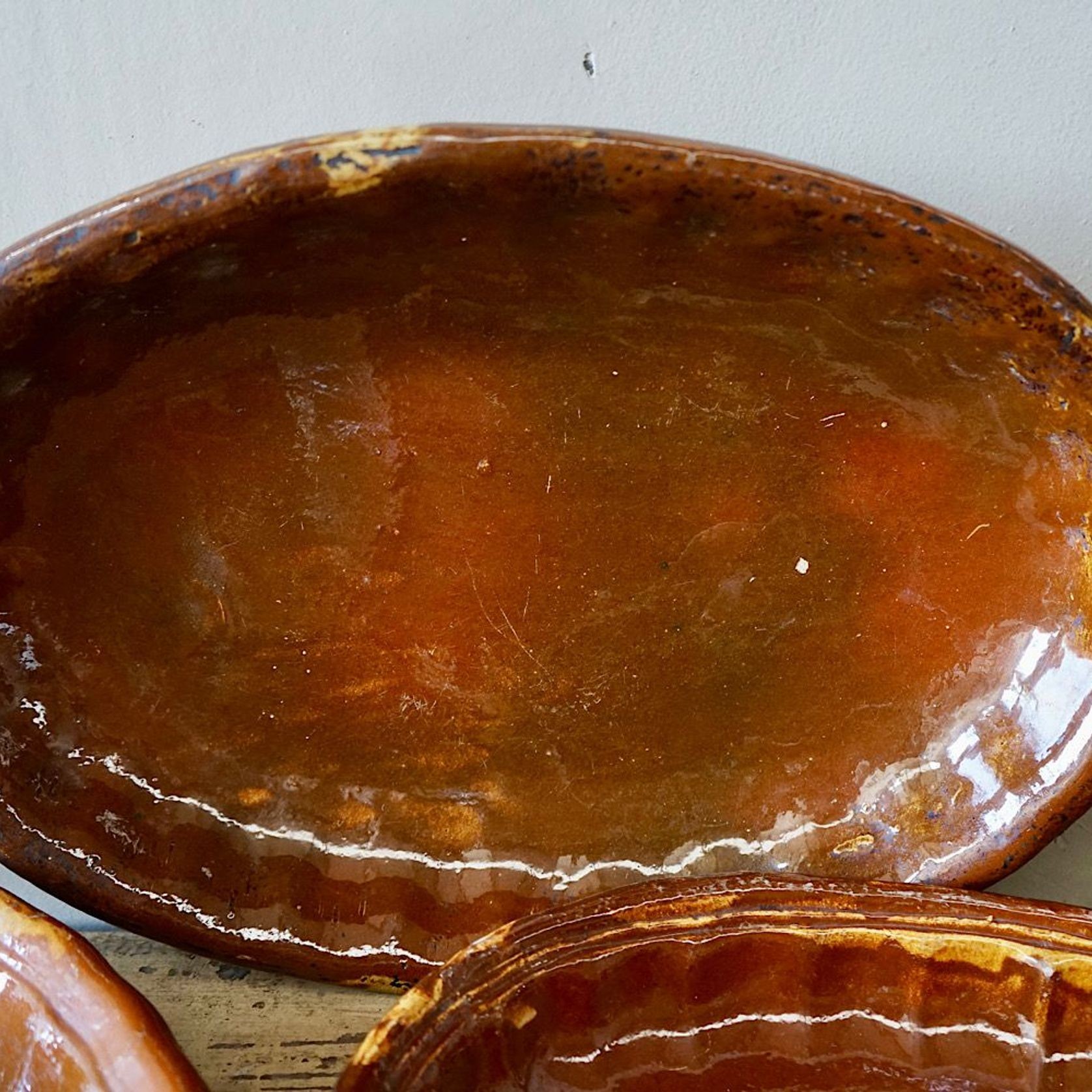 French Antique Earthenware Dishes gallery detail image