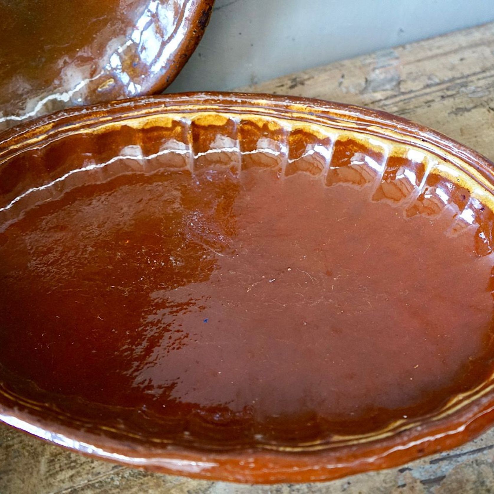 French Antique Earthenware Dishes gallery detail image