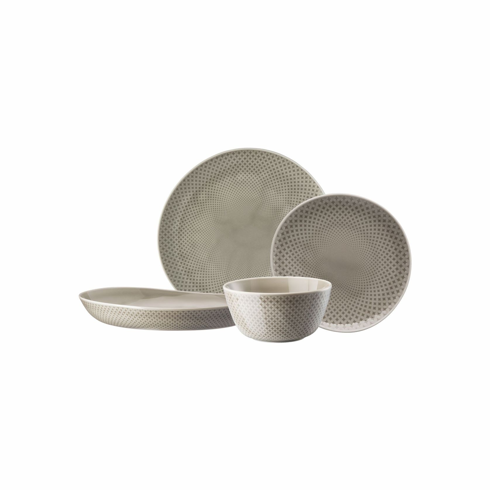 Junto Pearl Grey Dinnerware gallery detail image