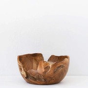 Javanese Teak Sculptural Bowl / Large gallery detail image