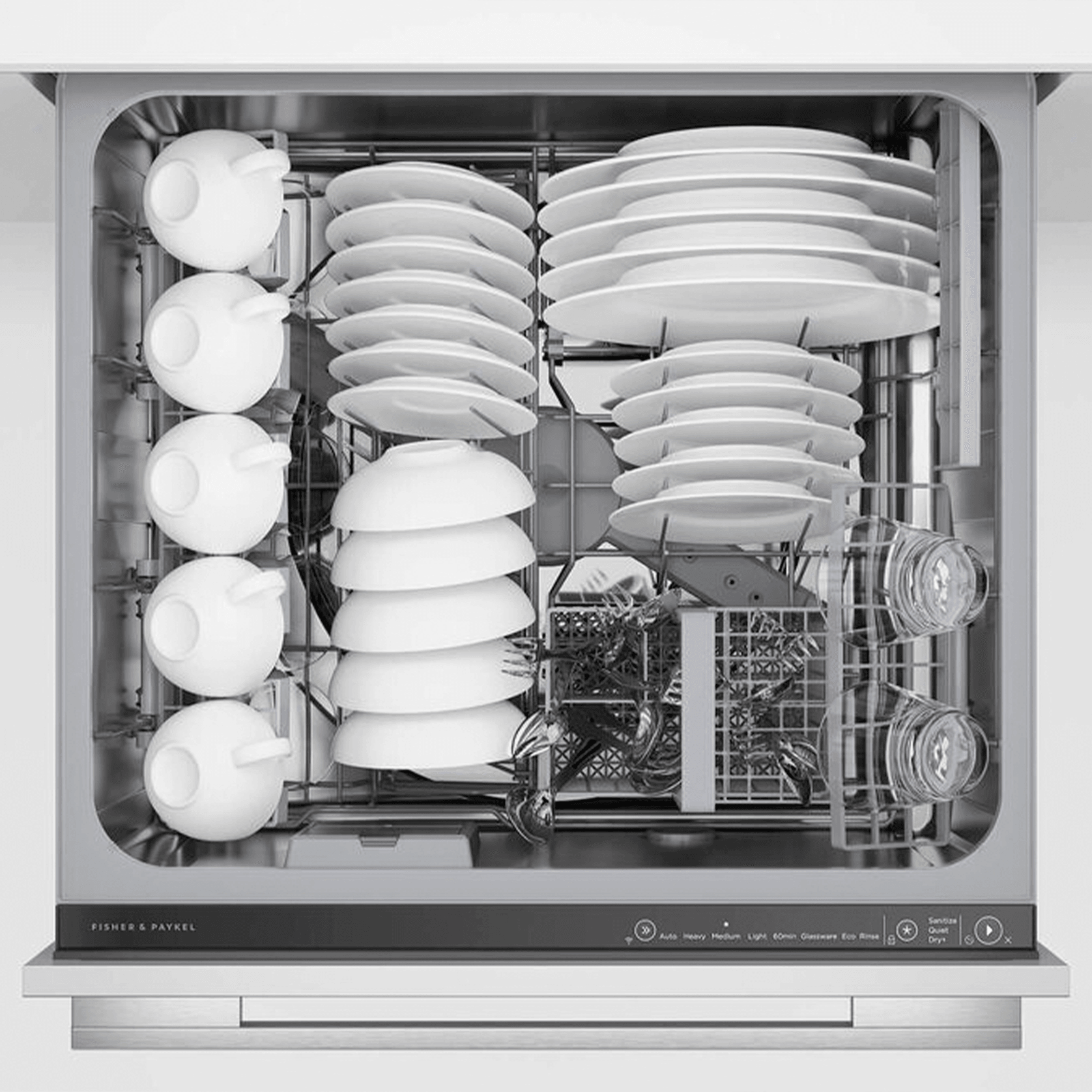 F&P Double DishDrawer™ Dishwasher, Sanitise gallery detail image