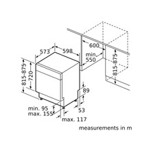 Bosch Series 6 Built-Under Dishwasher 60cm SS gallery detail image