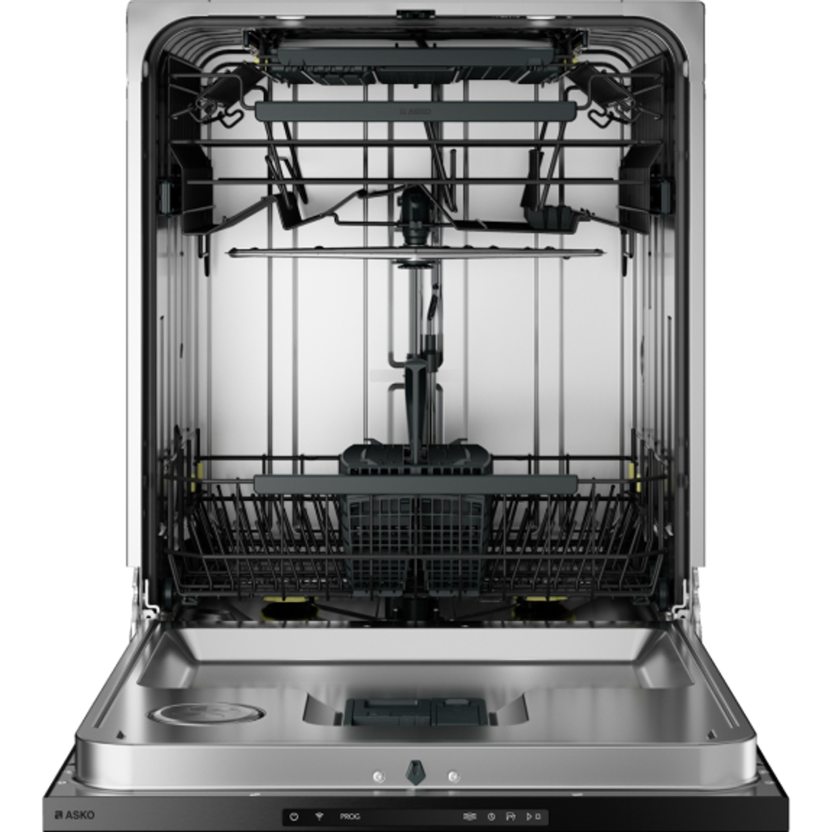 82cm Logic Built-In Dishwasher - Black Steel gallery detail image