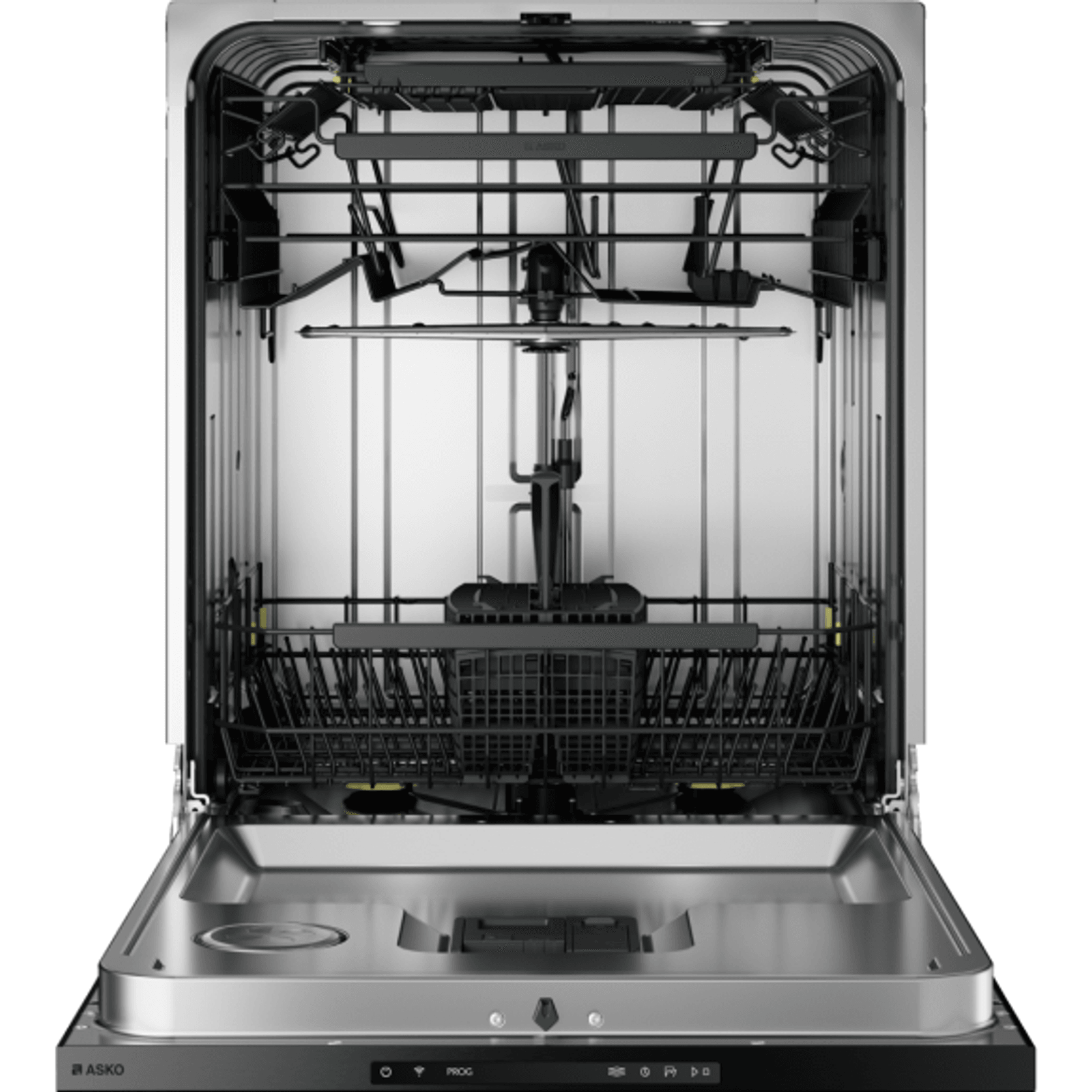 82cm Logic Built-In Dishwasher - Black Steel gallery detail image