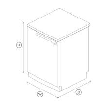 Freestanding Dishwasher, Stainless Steel, Series 5 gallery detail image