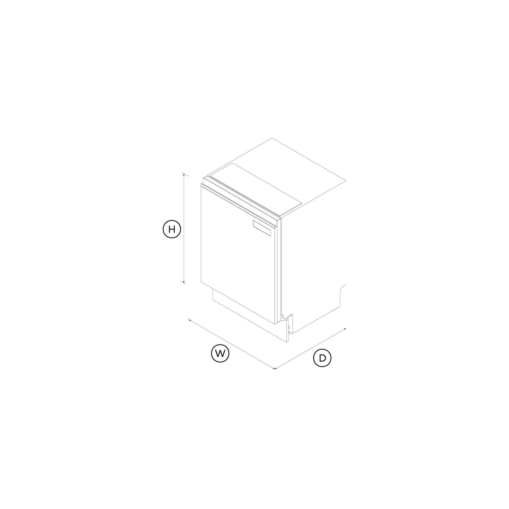 Built-under Dishwasher, Sanitise, Stainless Steel gallery detail image