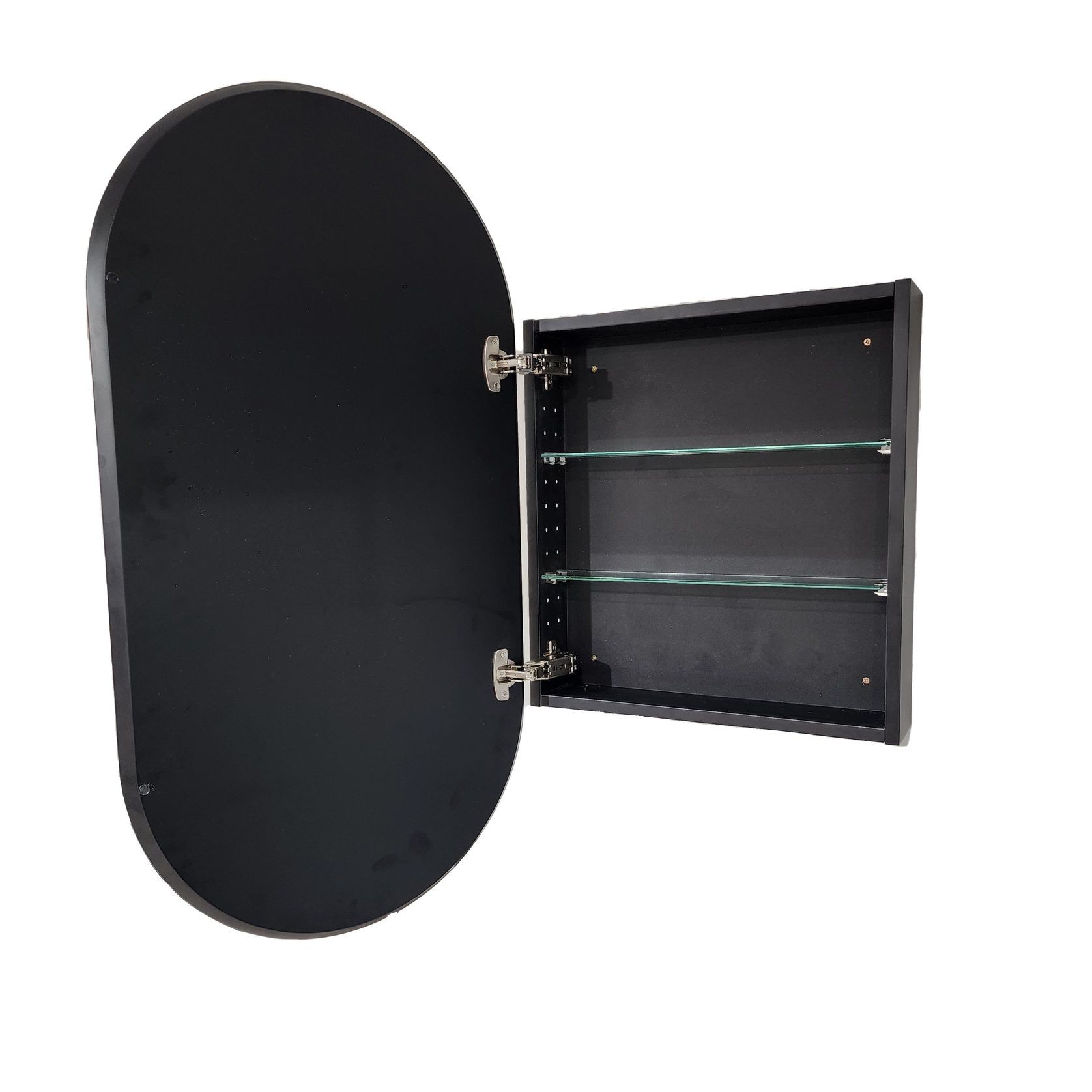 Code Neo Oval Inset Mirror Cabinet 500 X 950Mm gallery detail image