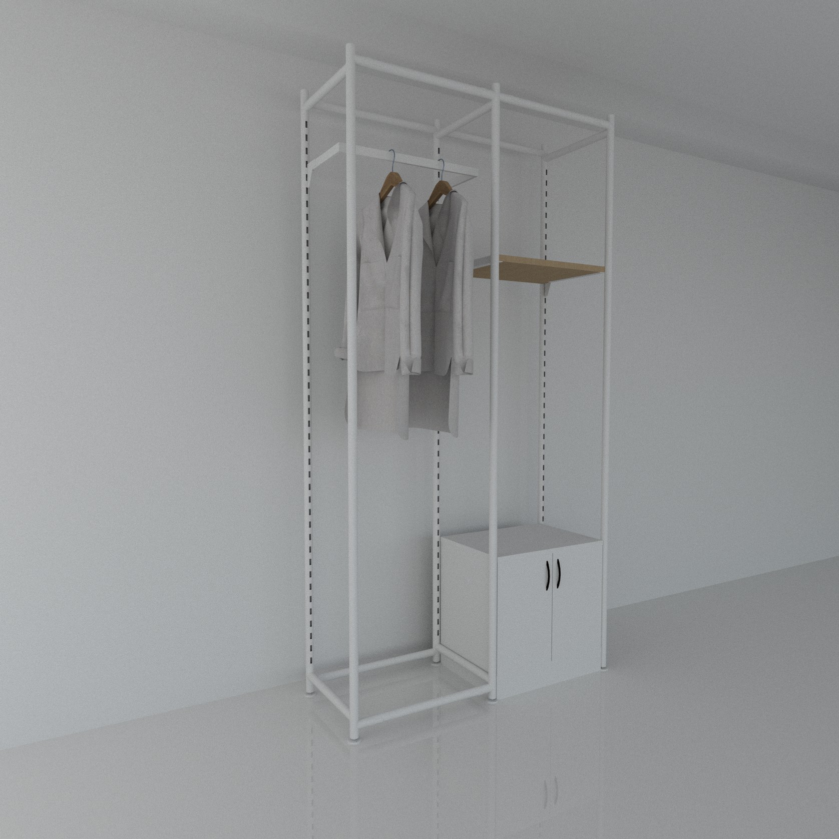 FlexiTubo Modular Display System - Add On Bay 1 gallery detail image