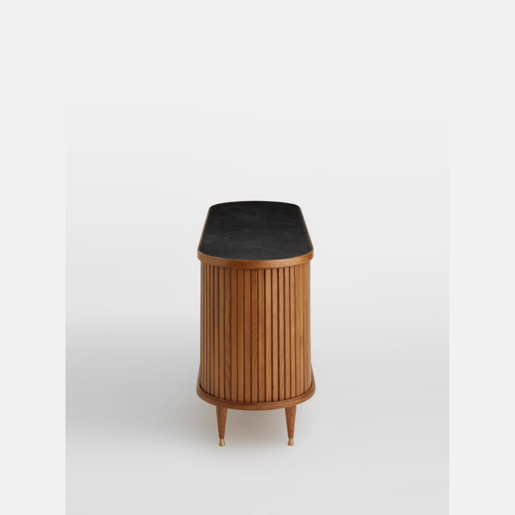 Soho Home | Nora Tambour Sideboard | Marquina Marble gallery detail image