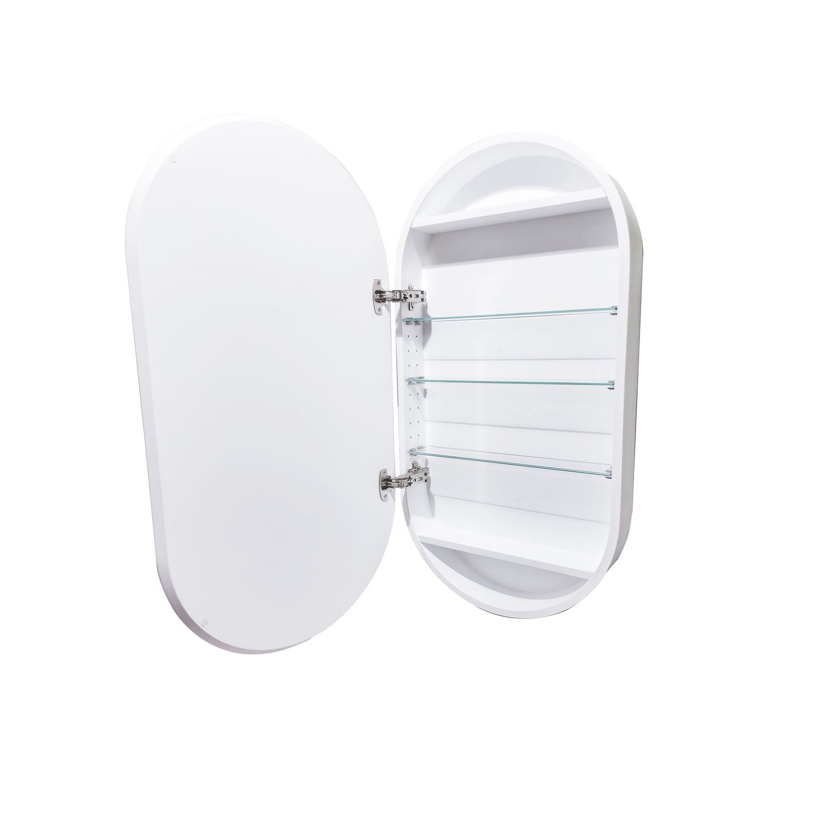Code Neo Oval Round Mirror Cabinet 500 X 950Mm gallery detail image