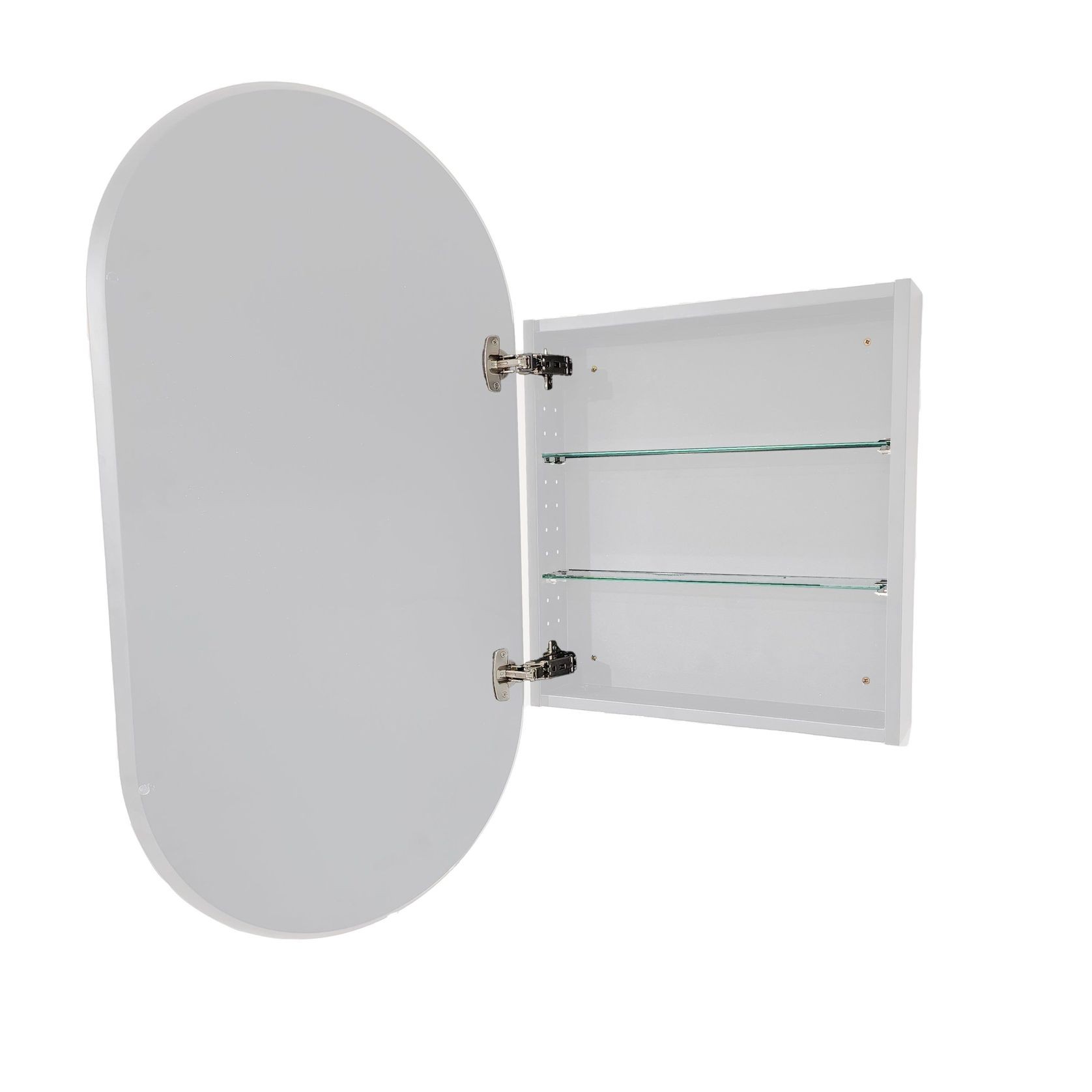Code Neo Oval Inset Mirror Cabinet 500 X 950Mm gallery detail image