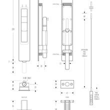 HB1820 Flush Bolt (Round Throw) gallery detail image