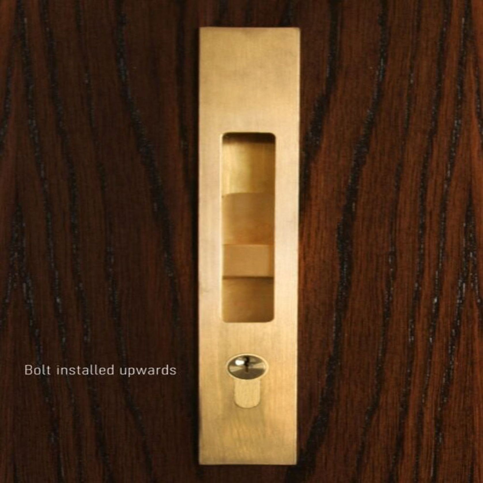 HB1830 Key Locking Flush Bolt (Round Throw) gallery detail image