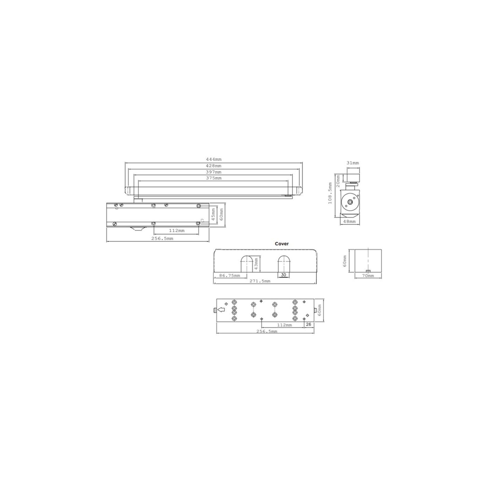 Briton 2721 Cam Action Door Closer Push Side EN1-5 SS gallery detail image