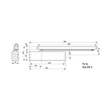 Dorma TS91B EN3 Door Closer Kit Slide Channel with Arm gallery detail image