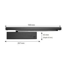 Lockwood EN1-5 Cam Action Door Closer Black 2615DABLK gallery detail image