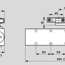 Dorma TS83 EN3-6 Door Closer Fire Rated Gold 38020802 gallery detail image