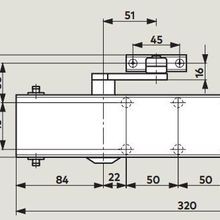 Dorma TS73EMF EN5 Door Closer Electro Magnetic Hold Open Body Only 53040101 gallery detail image