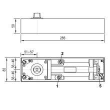 Dorma BTS75V EN1-4 Floor Spring Non Hold Open 61701000 gallery detail image