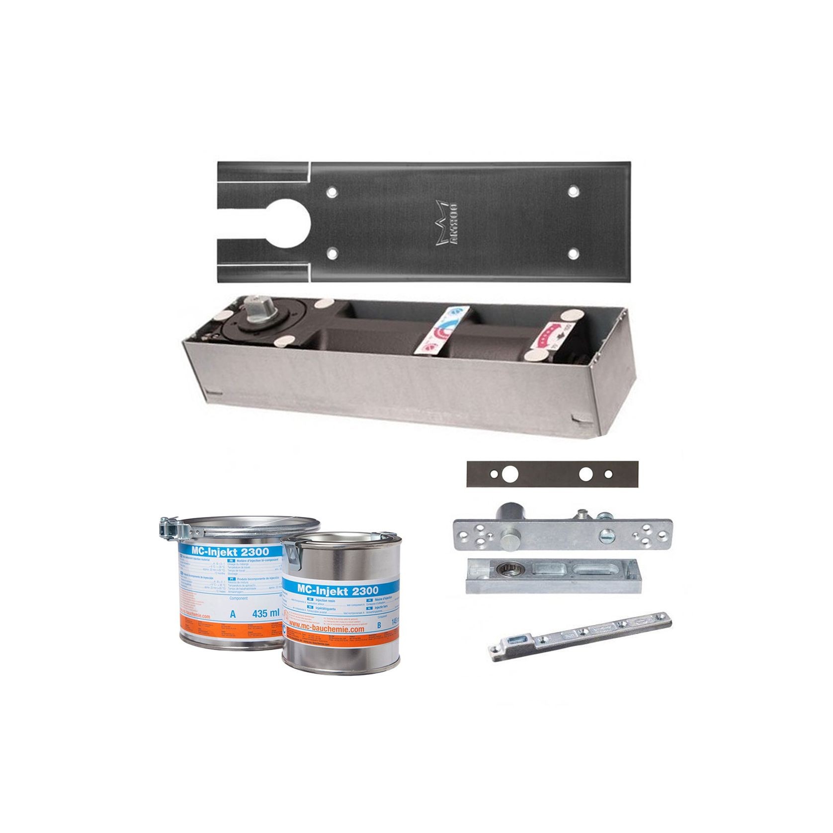 Dorma Floor Spring NonHold Open DBL Action Kit BTS75VT gallery detail image