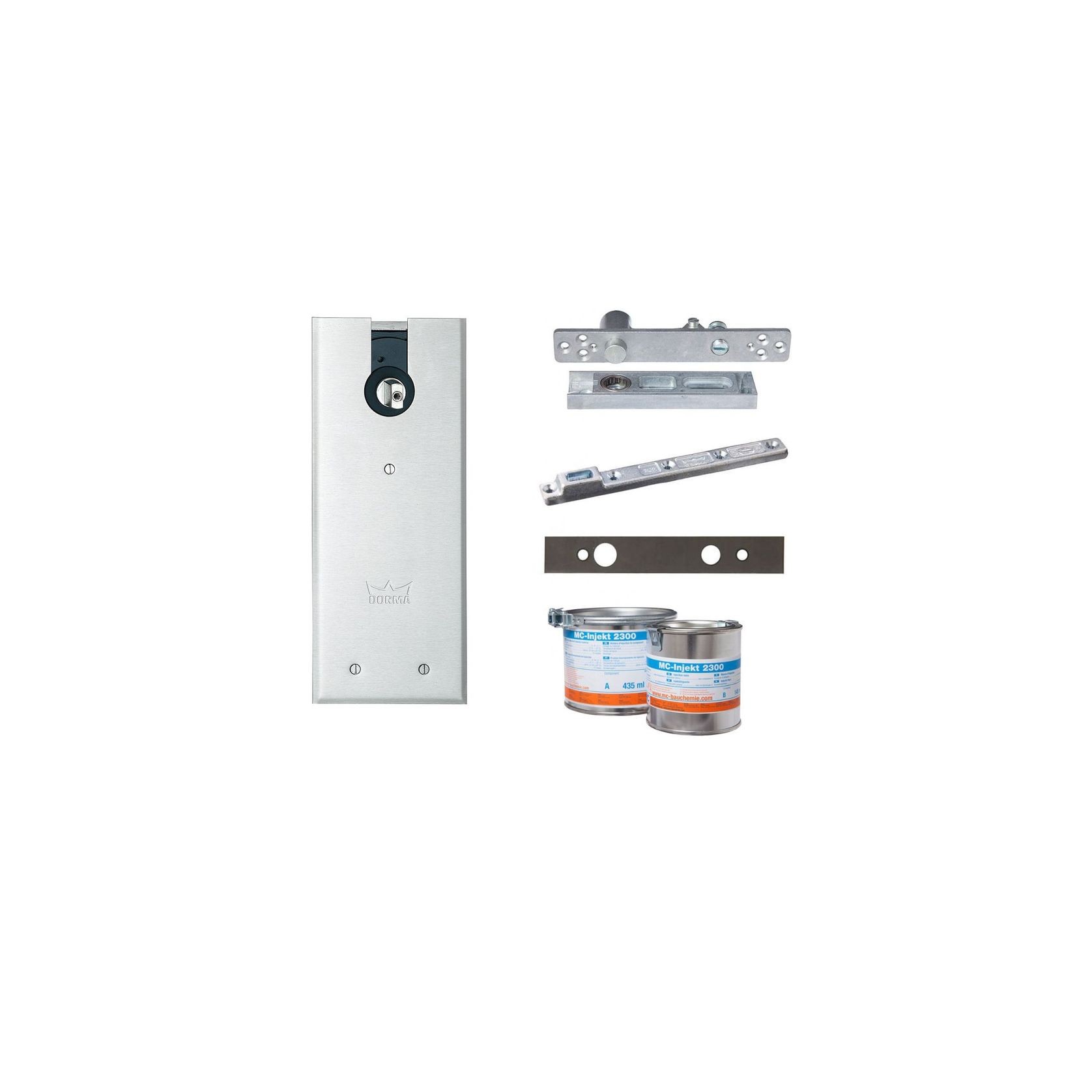 Dorma BTS84 Floor Spring for Timber and Aluminium Doors gallery detail image