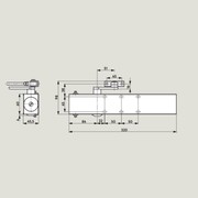 Dorma TS73 EMF EN4-6 Electro Magnetic Hold Open Door Closers Body Only Silver gallery detail image