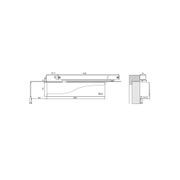 ISEO Hydraulic door closer, sliding arm - IS115 gallery detail image