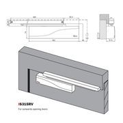 ISEO Hydraulic Door Closer, Sliding Arm - IS315 gallery detail image