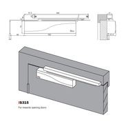 ISEO Hydraulic Door Closer, Sliding Arm - IS315 gallery detail image