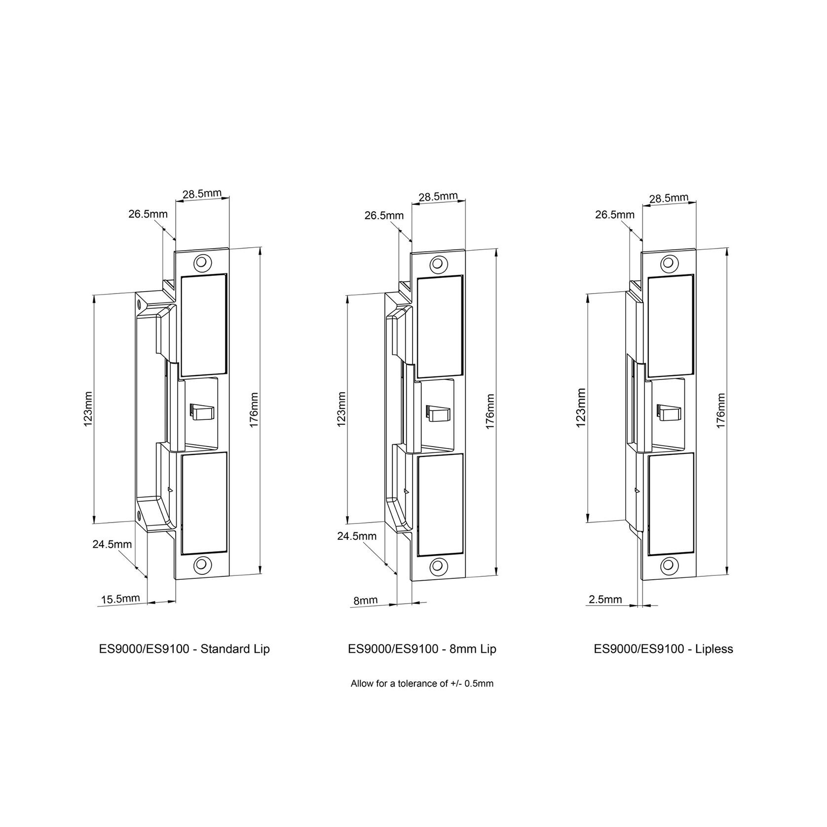 Lockwood ES9000 Pre-Load Electric Strike gallery detail image