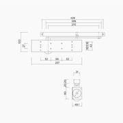 Cam Action Closer DDA Compliant Size 1-5 Pull Side D1203MBLK-B gallery detail image