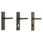Iver Helsinki Door Lever on Stepped Backplate Signature Brass gallery detail image