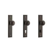 Iver Cambridge Door Knob on Stepped Backplate Signature Brass gallery detail image