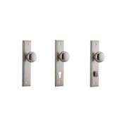 Iver Cambridge Door Knob on Stepped Backplate Satin Nickel - Customise to your needs gallery detail image