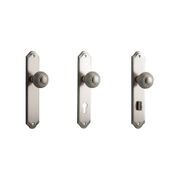 Iver Guildford Door Knob on Shouldered Backplate Satin Nickel - Customise to your needs gallery detail image