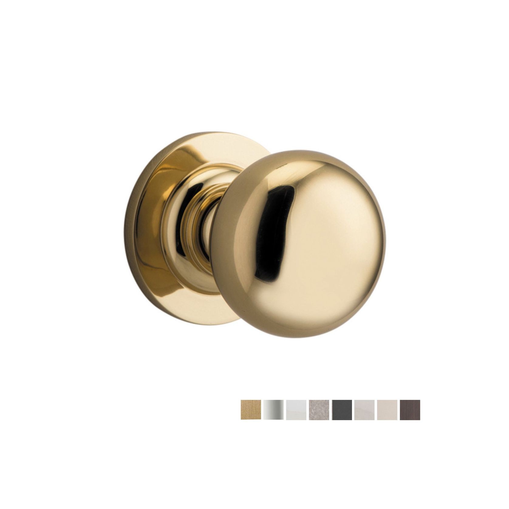Iver Cambridge Door Knob on Round Rose gallery detail image