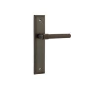 Iver Helsinki Door Lever on Stepped Backplate Signature Brass gallery detail image