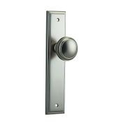 Iver Paddington Door Knob Stepped Backplate Satin Nickel - Customise to your needs gallery detail image