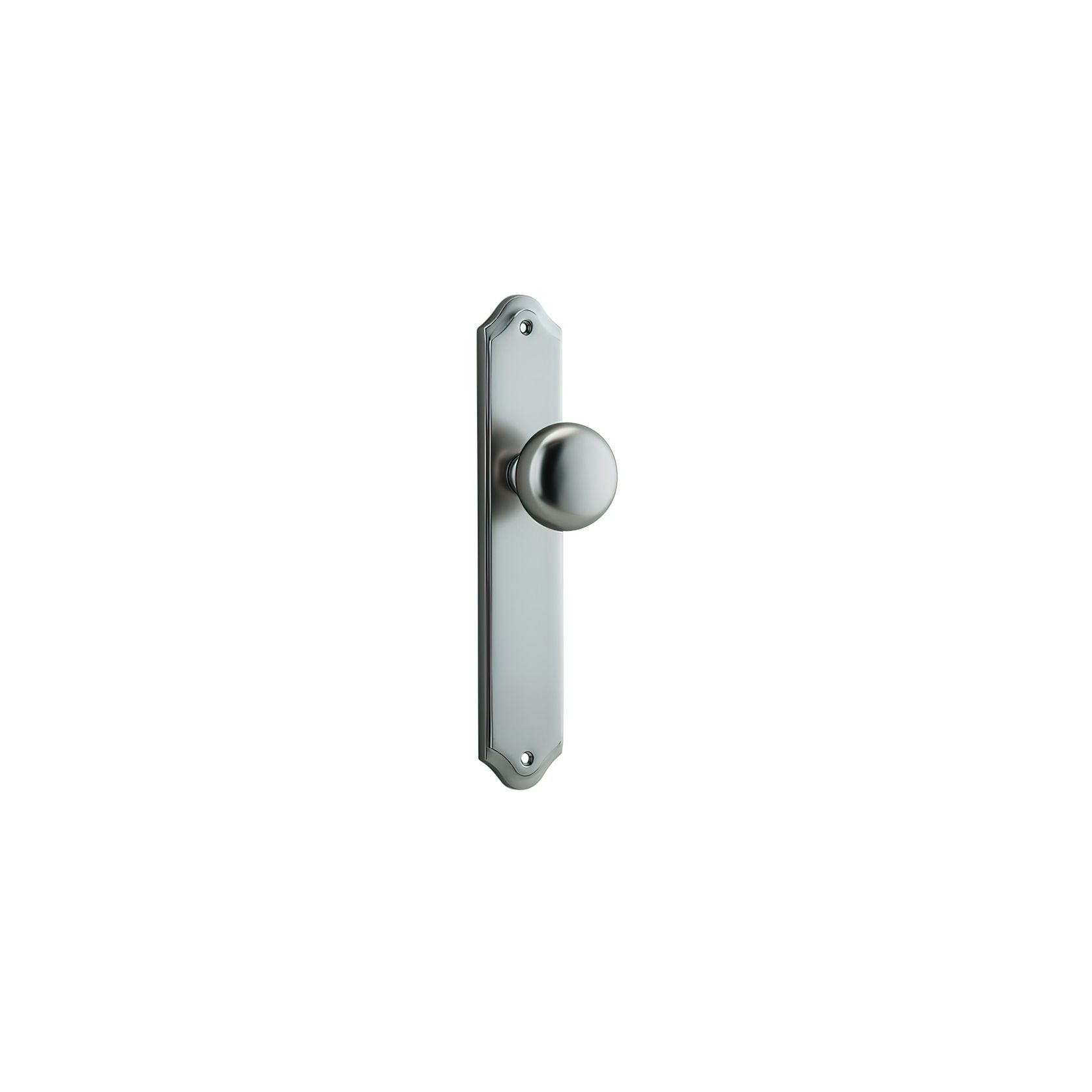 Iver Cambridge Door Knob on Shouldered Backplate Satin Nickel - Customise to your needs gallery detail image