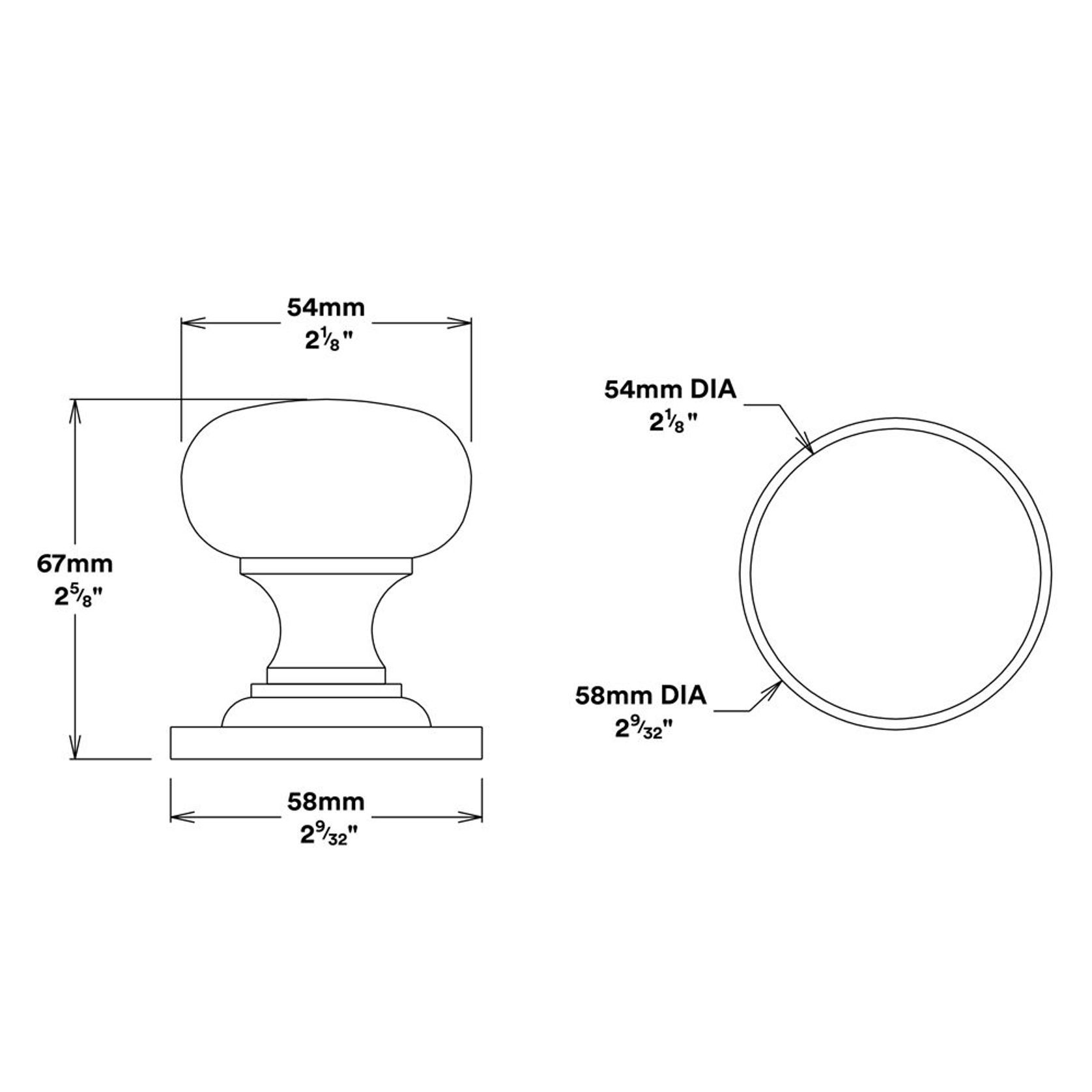 Iver Cambridge Door Knob on Round Rose gallery detail image