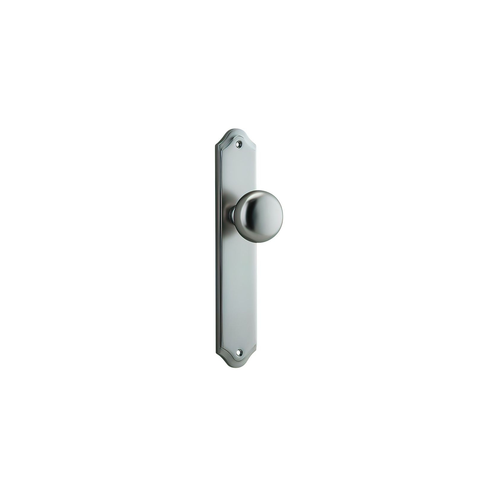 Iver Cambridge Door Knob on Shouldered Backplate Satin Nickel - Customise to your needs gallery detail image