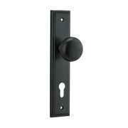 Iver Cambridge Door Knob on Stepped Backplate Signature Brass gallery detail image