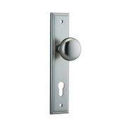 Iver Cambridge Door Knob on Stepped Backplate Satin Nickel - Customise to your needs gallery detail image
