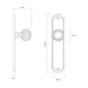 Iver Guildford Door Knob on Shouldered Backplate Signature Brass gallery detail image